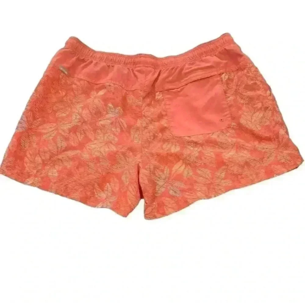 Columbia Coral Athletic Floral Print Shorts Womens Size Medium